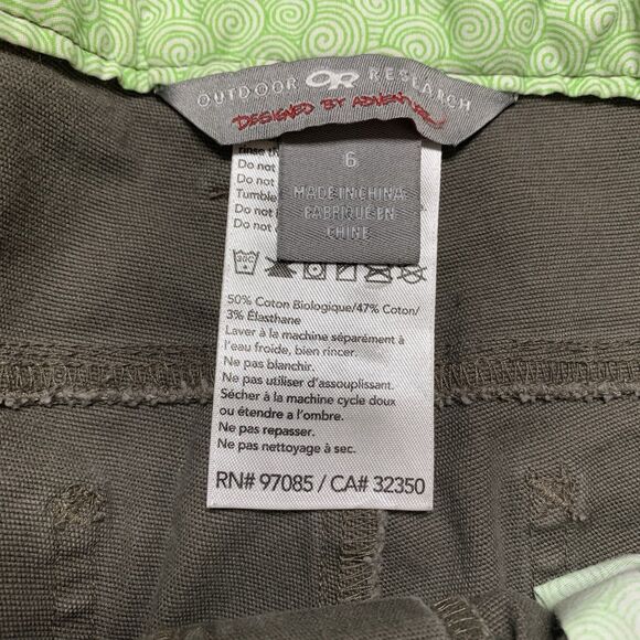 Outdoor Research Women’s Sz 6 Green Gray Denim Jeans Pants - Picture 7 of 7